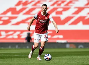 Arsenal V Fulham 2020-21 Prints: Arsenal's Granit Xhaka in Action Against Fulham: 2020-21 Premier League