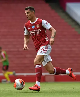 Arsenal's Granit Xhaka in Action Against Watford in 2019-20 Premier League