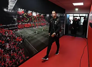 Stade Rennes V Arsenal 2018-19 Prints: Arsenal's Granit Xhaka Arrives at Stade Rennais Ahead of Europa League Clash