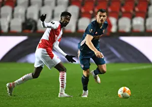 Arsenal's Granit Xhaka Faces Off Against Slavia Praha's Peter Olayinka in Europa League Quarterfinal: Prague Showdown