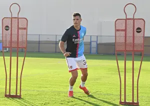 Arsenal's Granit Xhaka Gears Up: Arsenal FC vs AC Milan, Dubai Super Cup 2022