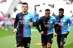 Arsenal's Granit Xhaka Gears Up for West Ham Clash in Premier League Showdown (April 2023)