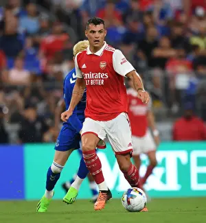 Arsenal V Everton - Pre Season 2022-23 Prints: Arsenal's Granit Xhaka in Pre-Season Action vs Everton, Baltimore 2022