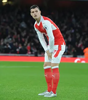 Arsenal's Granit Xhaka Prepares for Stoke City Clash (Premier League 2016-17)