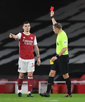 Arsenal's Granit Xhaka Red Card: Arsenal v Burnley, Premier League 2020-21