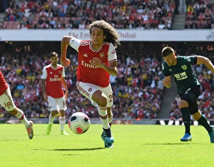 Arsenal v Burnley 2019-20 Collection: Arsenal's Guendouzi in Action against Burnley in 2019-20 Premier League