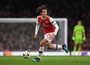 Images Dated 25th October 2019: Arsenal's Guendouzi in Action against Vitoria Guimaraes in UEFA Europa League