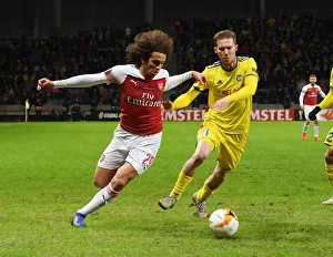 BATE Borisov V Arsenal 2018-19 Prints: Arsenal's Guendouzi Overpowers Hleb