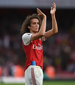 Arsenal's Guendouzi Reacts After Arsenal v Aston Villa Premier League Clash (2019-20)