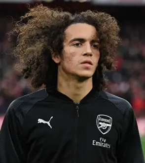 Arsenal V Huddersfield Town - 2018-19 Prints: Arsenal's Guendouzi Ready for Huddersfield Clash - Arsenal FC vs Huddersfield Town (December 2018)