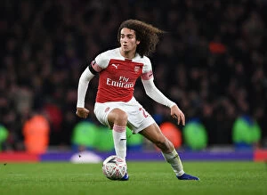 Images Dated 25th January 2019: Arsenal's Guendouzi in the Spotlight: Arsenal vs Manchester United - FA Cup Clash, Emirates Stadium