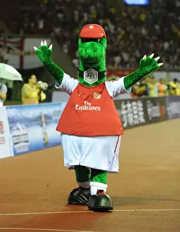 Arsenal's Gunnersaurus at 2011 Pre-Season Match in Hangzhou, China