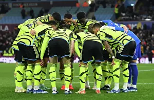 Arsenal's Half-Time Huddle: Aston Villa vs Arsenal, Premier League 2023-24