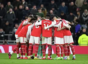Arsenal's Half-Time Huddle: Tottenham Hotspur vs Arsenal FC, Premier League 2022-23
