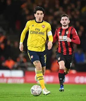 AFC Bournemouth V Arsenal - FA Cup 4th Rd 2020 Prints: Arsenal's Hector Bellerin in Action against AFC Bournemouth during FA Cup Match