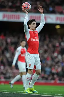 Arsenal V Sunderland FA Cup 2015-16 Prints: Arsenal's Hector Bellerin in Action during FA Cup Clash against Sunderland at Emirates Stadium