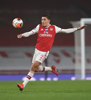 Arsenal V Leicester City 2019-20 Prints: Arsenal's Hector Bellerin in Action Against Leicester City - Premier League 2019-2020