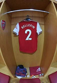 Images Dated 23rd February 2020: Arsenal's Hector Bellerin in the Changing Room Before Arsenal v Everton (2019-20)