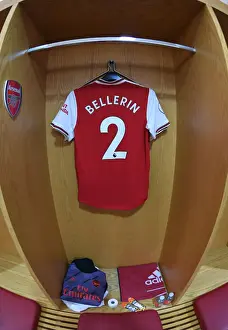 Arsenal V Everton 2019-20 Prints: Arsenal's Hector Bellerin in the Changing Room Before Arsenal v Everton (2019-20)