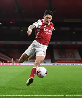 Arsenal's Hector Bellerin at Empty Emirates: Arsenal vs Leicester City, Premier League 2020-21