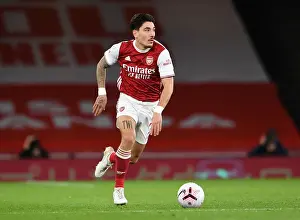 Arsenal's Hector Bellerin at Empty Emirates Stadium: Arsenal vs Leicester City, Premier League 2020-21