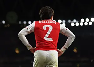 Arsenal V Olympiacos 2019-20 Prints: Arsenal's Hector Bellerin in Europa League Action: Arsenal vs Olympiacos at Emirates Stadium