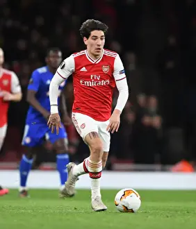 Arsenal's Hector Bellerin in Europa League Action vs Olympiacos at Emirates Stadium