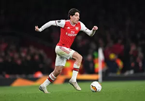 Images Dated 28th February 2020: Arsenal's Hector Bellerin in Europa League Clash Against Olympiacos at Emirates Stadium