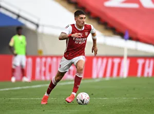 Arsenal's Hector Bellerin at Empty FA Cup Final vs Chelsea, 2020