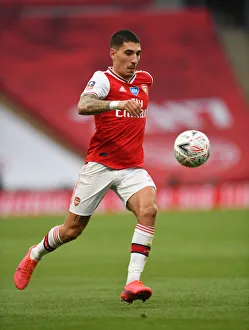 Arsenal V Manchester City - FA Cup Semi-Final 2019-20 Prints: Arsenal's Hector Bellerin Faces Off Against Manchester City in FA Cup Semi-Final Battle