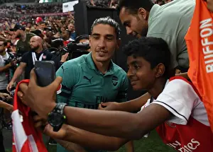Arsenal's Hector Bellerin and Fan Share Unforgettable Selfie after Arsenal vs. Paris Saint-Germain Match, Singapore 2018