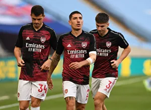 Arsenal V Manchester City - FA Cup Semi-Final 2019-20 Prints: Arsenal's Hector Bellerin Gears Up for FA Cup Semi-Final Showdown Against Manchester City