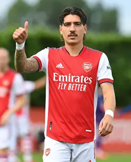 Arsenal's Hector Bellerin in Pre-Season Action: Arsenal vs. Watford, 2021