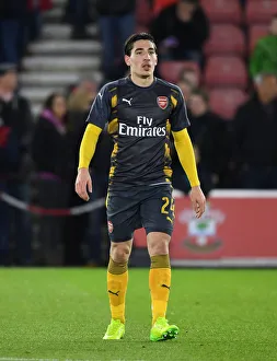 Southampton V Arsenal FA Cup 2016-17 Prints: Arsenal's Hector Bellerin at Southampton's St