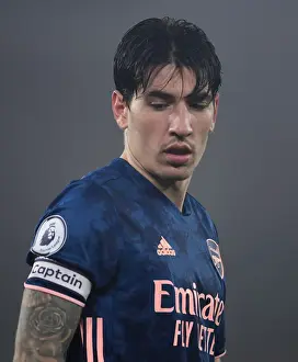 Arsenal's Hector Bellerin at Empty St. Mary's Stadium: Premier League 2021 (Southampton vs Arsenal)
