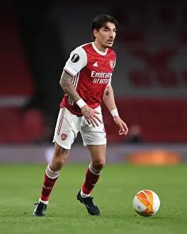 Arsenal V Villarreal 2020-21 Prints: Arsenal's Hector Bellerin in UEFA Europa League Semi-Final Against Villarreal at Empty Emirates Stadium