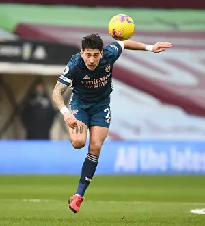 Arsenal's Hector Bellerin at Empty Villa Park: Arsenal vs Aston Villa, Premier League 2021