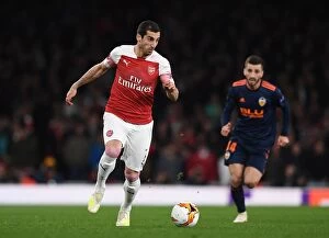 Images Dated 2nd May 2019: Arsenal's Henrikh Mkhitaryan in Action during the 2019 UEFA Europa League Semi-Final First Leg