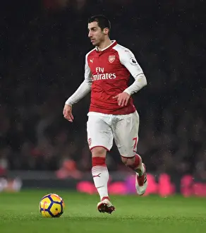 Arsenal's Henrikh Mkhitaryan in Action: Arsenal vs Everton, Premier League 2017-18