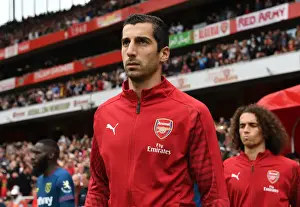 Arsenal V West Ham United 2018-19 Prints: Arsenal's Henrikh Mkhitaryan Gears Up for Arsenal v West Ham United Clash
