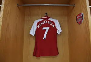 Arsenal V Manchester City 2017-18 Prints: Arsenal's Henrikh Mkhitaryan Gears Up: Arsenal v Manchester City