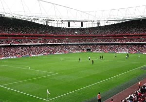 Images Dated 3rd August 2008: Arsenal's Historic 1:0 Victory over Real Madrid at Emiras Cup's Citroen-Branded Emirates Stadium