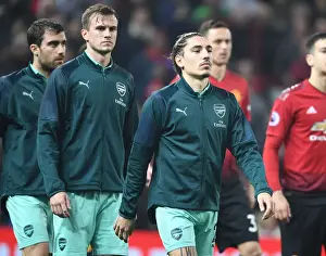 Manchester United V Arsenal 2018-19 Prints: Arsenal's Holding and Bellerin Before Manchester United Clash (2018-19)