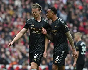Arsenal's Holding and Gabriel Face Off Against Liverpool at Anfield (2022-23)