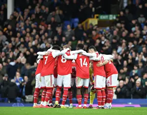 Arsenal's Huddle at Goodison Park: Everton vs Arsenal, Premier League 2022-23