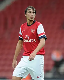 Arsenal V Anderlecht 2012-13 - Pre Season Prints: Arsenal's Ignasi Miquel in Action against Anderlecht in 2012 Pre-Season Friendly