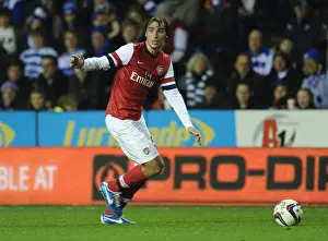 Reading V Arsenal - Capital One Cup 2012-13 Prints: Arsenal's Ignasi Miquel in Action against Reading in Capital One Cup