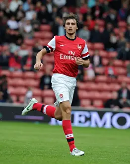 Arsenal V Anderlecht 2012-13 - Pre Season Prints: Arsenal's Ignasi Miquel in Pre-Season Action Against Anderlecht (2012-13)