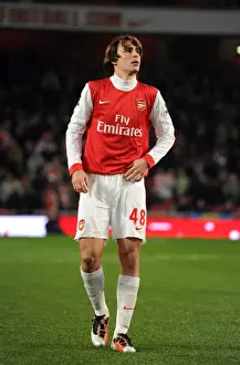 Arsenal V Leyton Orient FA Cup Replay 2010-11 Prints: Arsenal's Ignasi Miquel Stars in 5-0 FA Cup Victory over Leyton Orient at Emirates Stadium