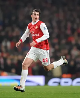 Arsenal V Leyton Orient FA Cup Replay 2010-11 Prints: Arsenal's Ignasi Miquel Stars in FA Cup Fifth Round Replay: Arsenal 5-0 Leyton Orient